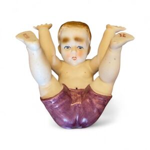 Vintage 3.5" Bisque Piano Baby Purple Pants Tumbler Ardalt Japan 6258